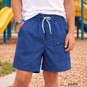 OshKosh B’gosh Boys Size 7 Blue Drawstring Shorts | Elastic Waist Casual Summer